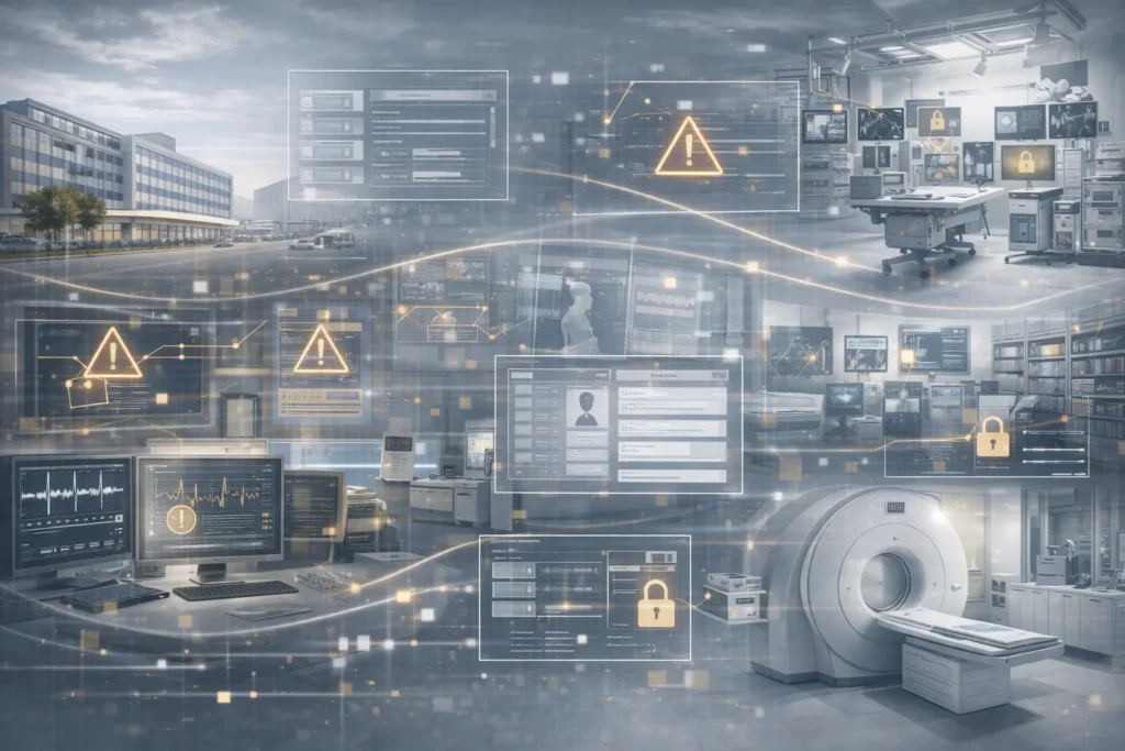 Digital challenges in Health Care including data silos, legacy systems, compliance risks, and care coordination gaps – Elite eXceed