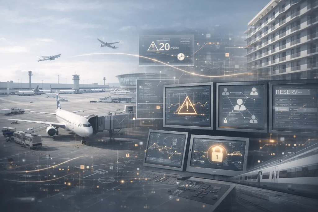 Digital challenges in the Travel industry including fragmented booking systems, operational inefficiencies, demand volatility, and disconnected customer experiences – Elite eXceed